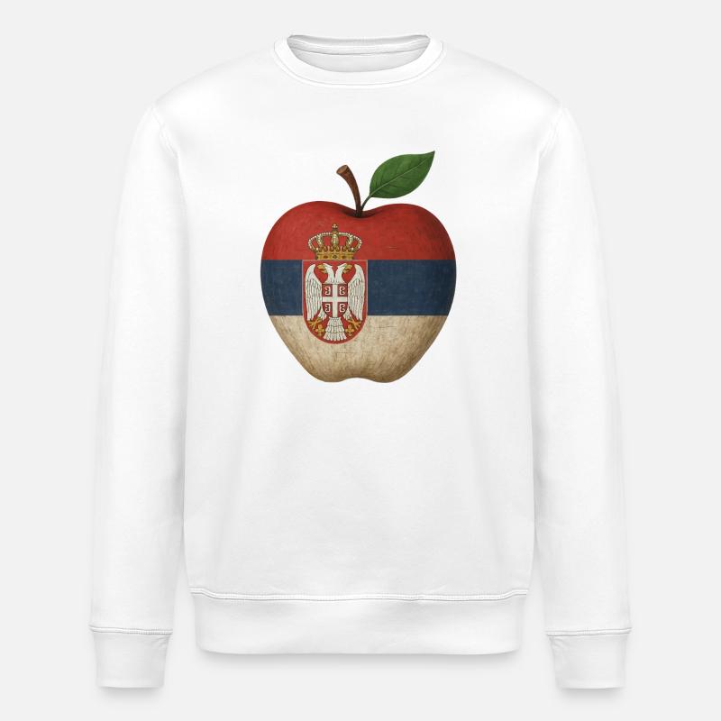 Serbien - Stanley/Stella Unisex Bio-Sweatshirt ROLLER - Weiß