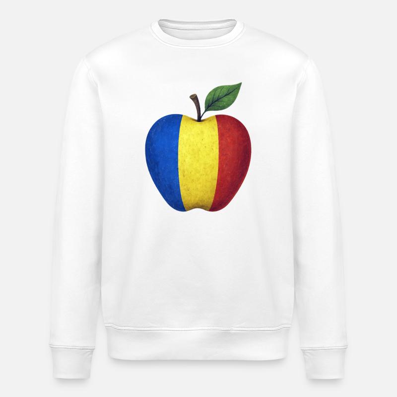 Roumanie - Sweat bio ROLLER Stanley/Stella Unisexe - blanc