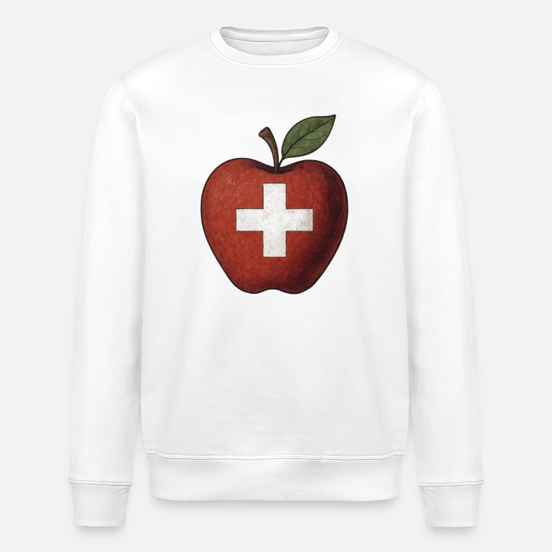 Schweiz - Stanley/Stella Unisex Bio-Sweatshirt ROLLER - Weiß