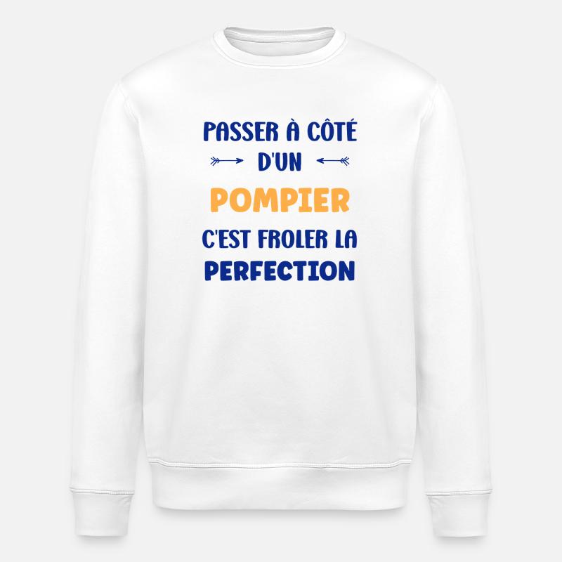 fireman - Stanley/Stella ROLLER Unisex Organic Sweatshirt - white