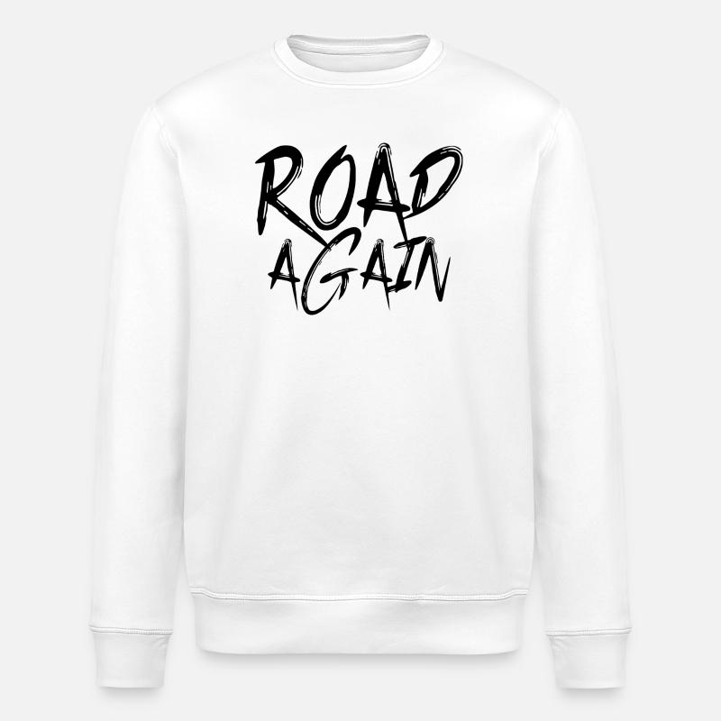 Road Again - Sweat bio ROLLER Stanley/Stella Unisexe - blanc