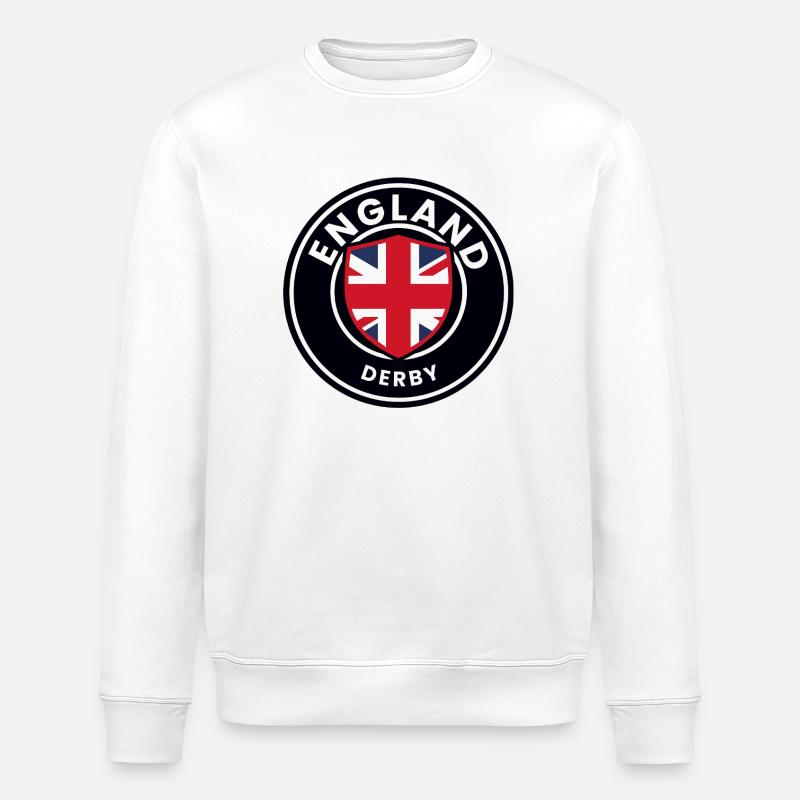 Emblème du Derby d’Angleterre - Sweat bio ROLLER Stanley/Stella Unisexe - blanc