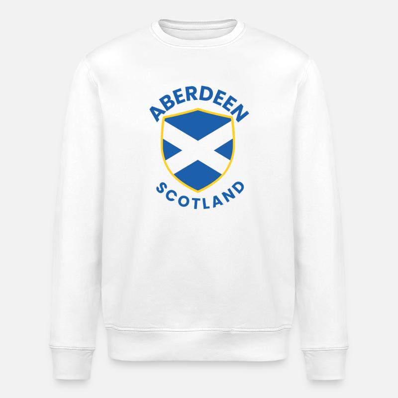 Bouclier d’Aberdeen : Blason écossais - Sweat bio ROLLER Stanley/Stella Unisexe - blanc