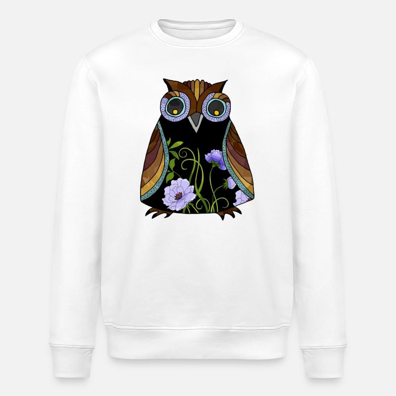 hibou - Sweat bio ROLLER Stanley/Stella Unisexe - blanc