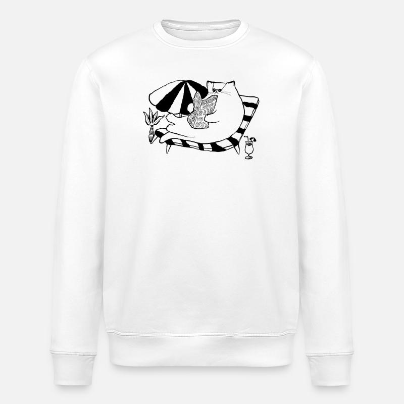 TU MÉRITES DE TE REPOSER - Sweat bio ROLLER Stanley/Stella Unisexe - blanc
