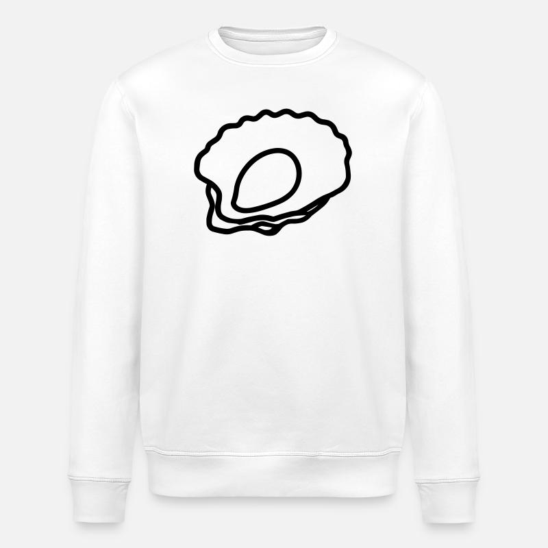 huître - Sweat bio ROLLER Stanley/Stella Unisexe - blanc