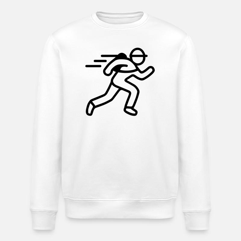 evacuation - Stanley/Stella ROLLER Unisex Organic Sweatshirt - white