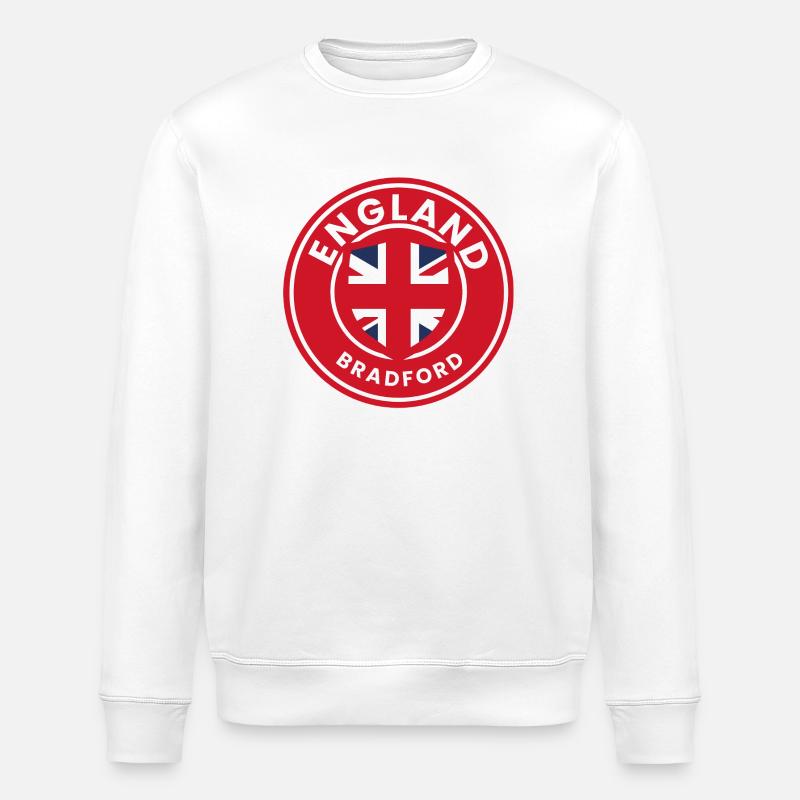 Bradford England Emblem - Stanley/Stella Unisex Bio-Sweatshirt ROLLER - Weiß