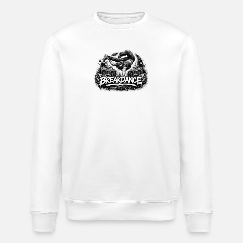 Breakdance Power – Style urbain urbain - Sweat bio ROLLER Stanley/Stella Unisexe - blanc