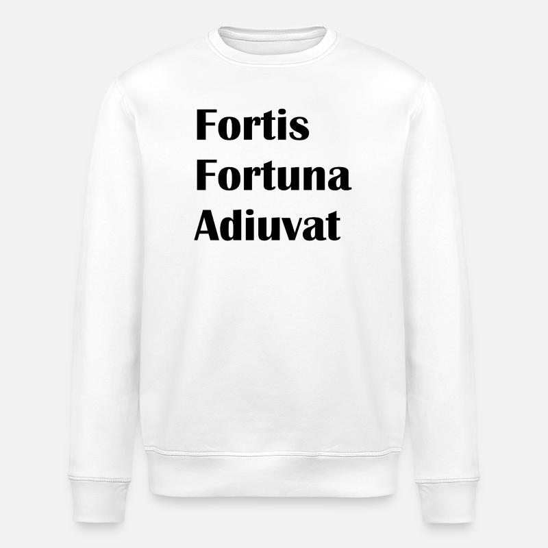 Fortis Fortuna Adiuvat - Stanley/Stella Unisex Bio-Sweatshirt ROLLER - Weiß