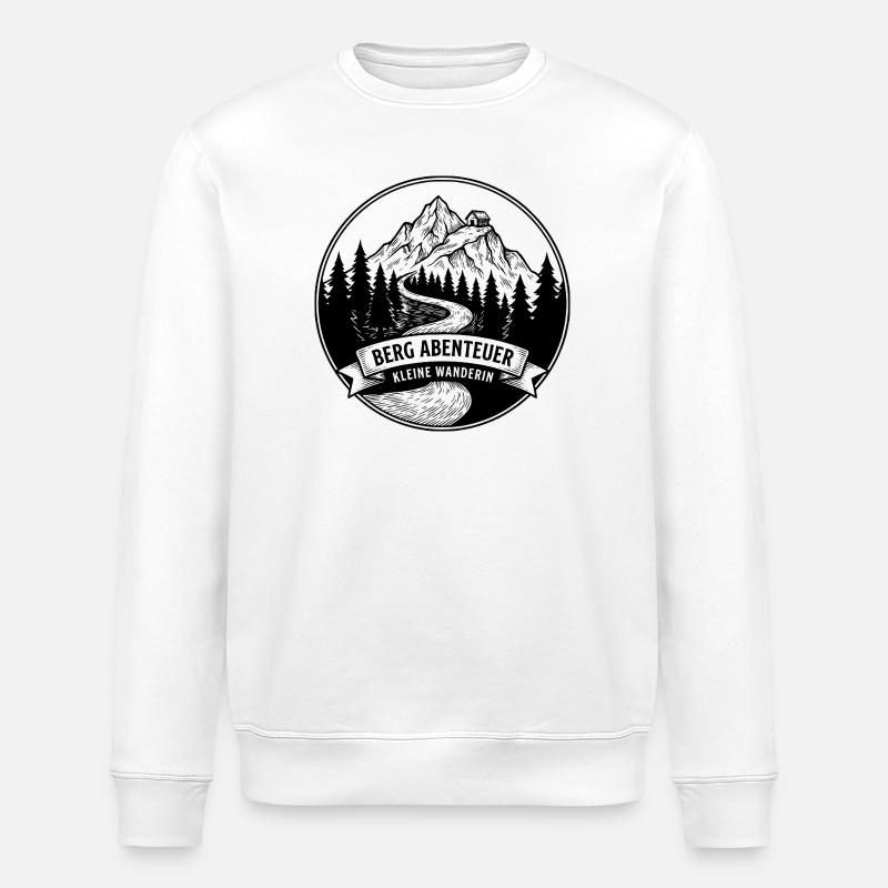 Kleine Wanderin - Stanley/Stella Unisex Bio-Sweatshirt ROLLER - Weiß