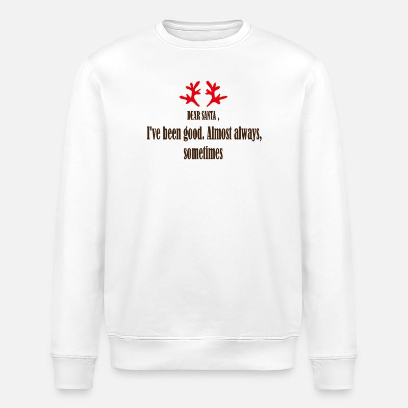 Lieber Weihnachtsmann Klaus - Stanley/Stella Unisex Bio-Sweatshirt ROLLER - Weiß