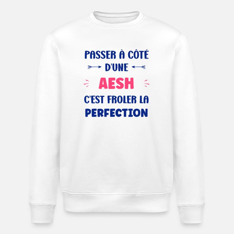 AESH - Stanley/Stella Unisex Bio-Sweatshirt ROLLER - Weiß