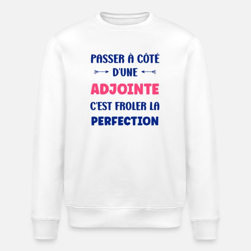 Adjointe - Sweat bio ROLLER Stanley/Stella Unisexe - blanc