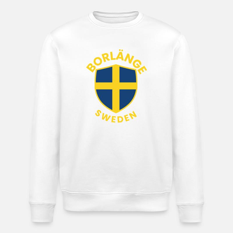 Borlänge Shield Sweden Logo - Sweat bio ROLLER Stanley/Stella Unisexe - blanc