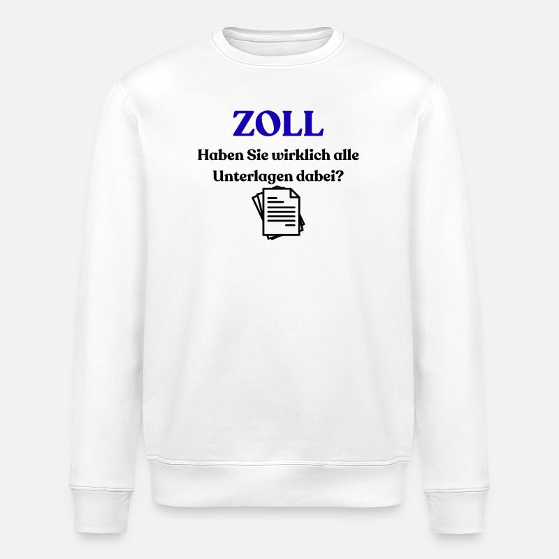 Customs - Stanley/Stella ROLLER Unisex Organic Sweatshirt - white