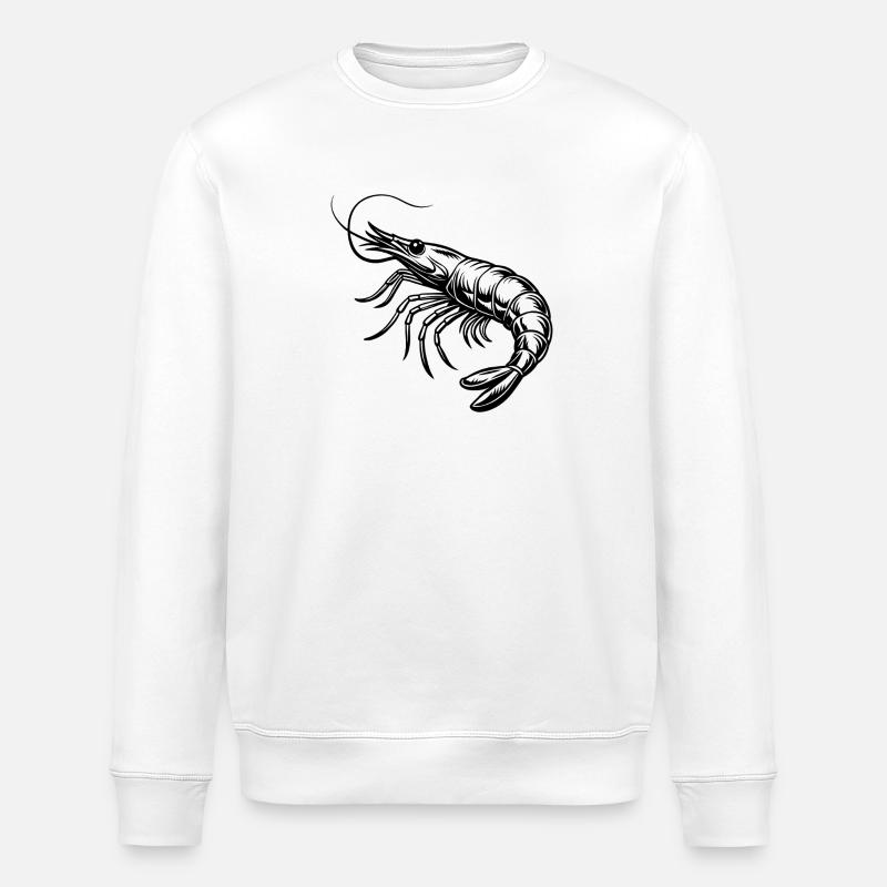 Crevettes - Sweat bio ROLLER Stanley/Stella Unisexe - blanc