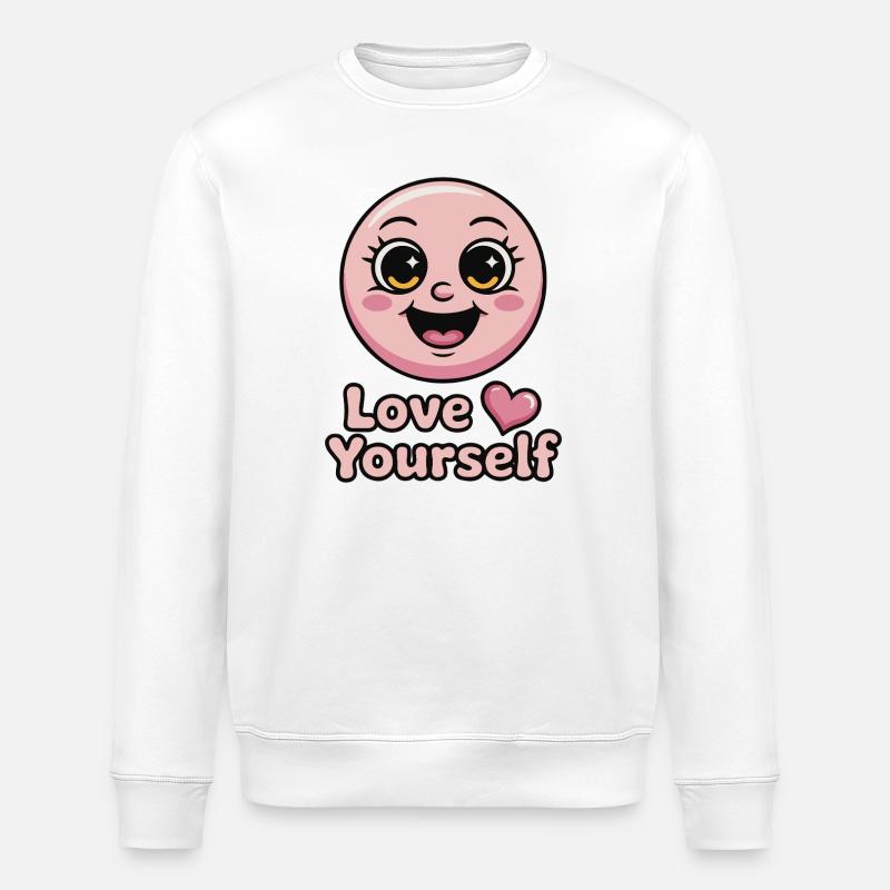 sich selbst lieben - Stanley/Stella Unisex Bio-Sweatshirt ROLLER - Weiß