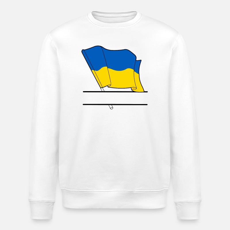 UKRAINE – Namespace - Stanley/Stella ROLLER Unisex Organic Sweatshirt - white