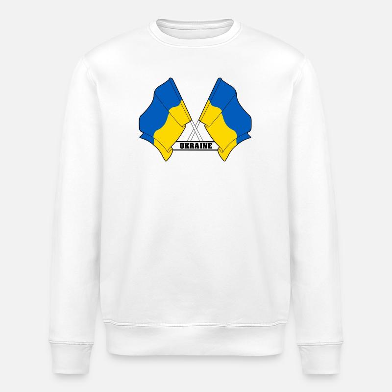 Ukraine - Stanley/Stella Unisex Bio-Sweatshirt ROLLER - Weiß