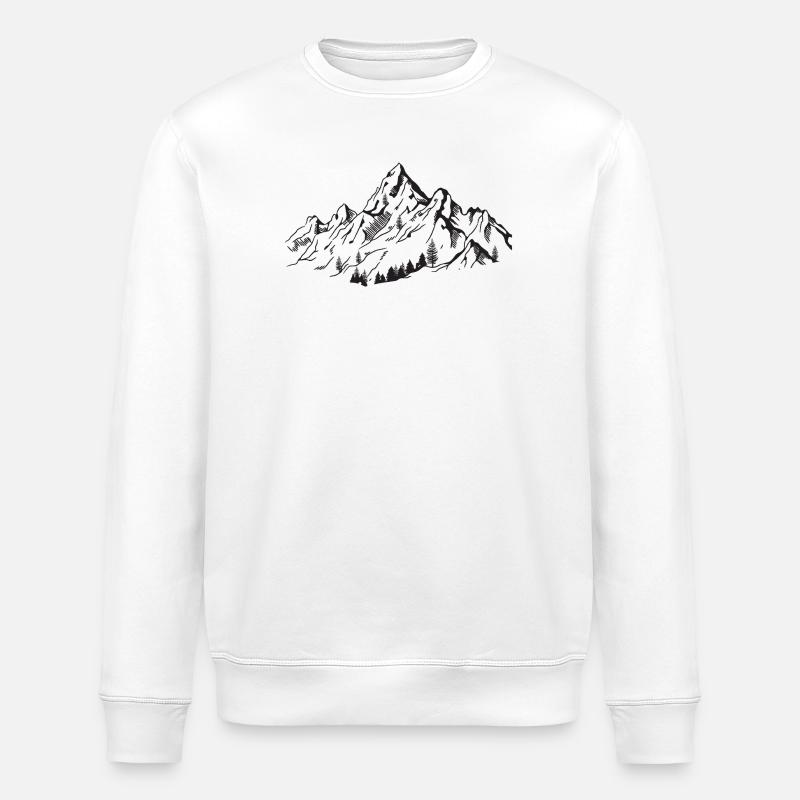 Gebirge - Stanley/Stella Unisex Bio-Sweatshirt ROLLER - Weiß