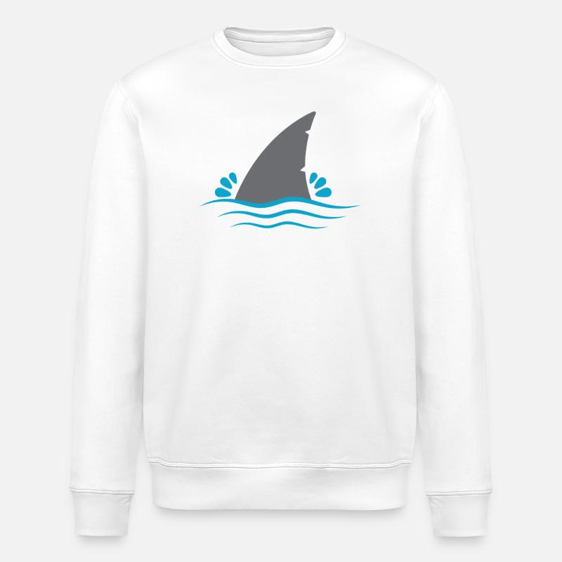 Aileron de requin - Sweat bio ROLLER Stanley/Stella Unisexe - blanc
