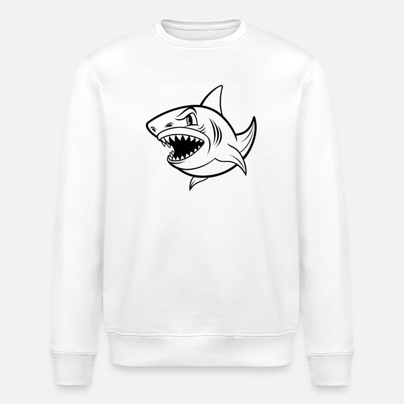 Requin - Sweat bio ROLLER Stanley/Stella Unisexe - blanc