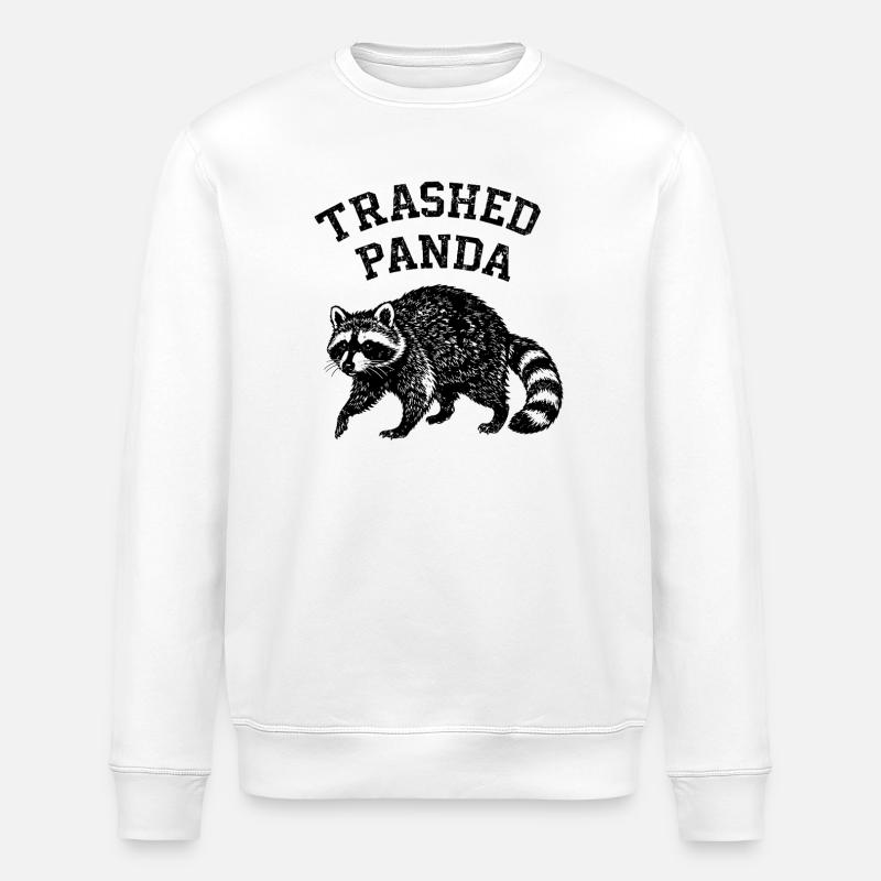 Panda détruit - Sweat bio ROLLER Stanley/Stella Unisexe - blanc