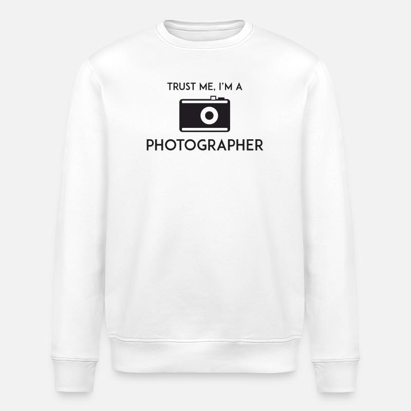Croyez-moi, je suis photographe - Sweat bio ROLLER Stanley/Stella Unisexe - blanc