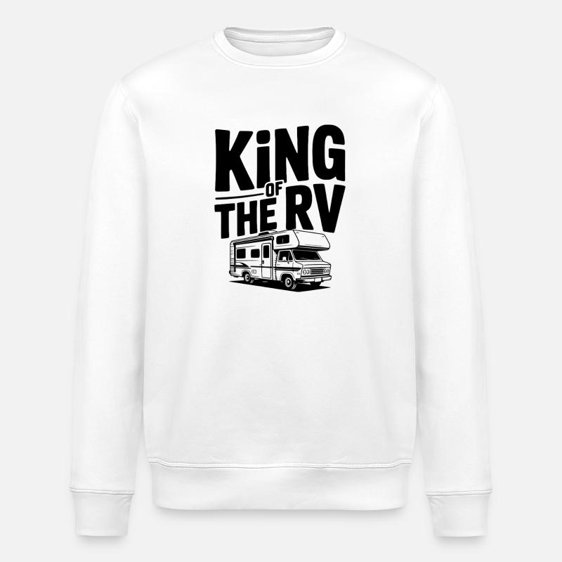 Le roi du camping-car - Sweat bio ROLLER Stanley/Stella Unisexe - blanc