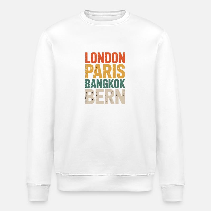 Berne - Sweat bio ROLLER Stanley/Stella Unisexe - blanc