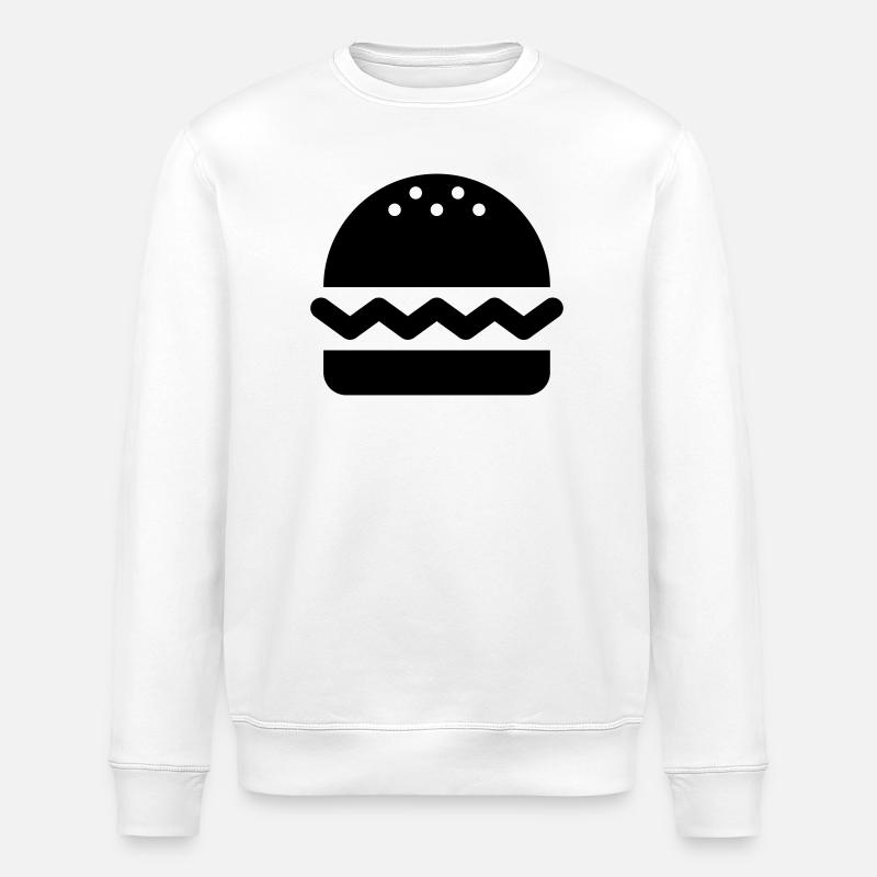 Hamburger, Burger - Stanley/Stella Unisex Bio-Sweatshirt ROLLER - Weiß