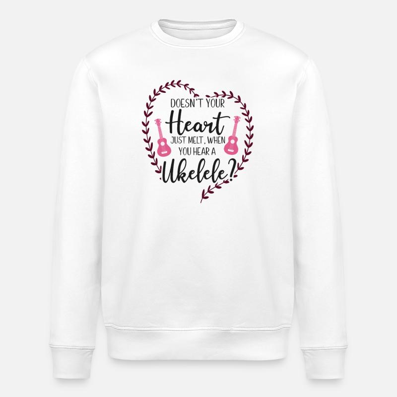 Hawaiian Ukulele Uke Doesn't Your - Stanley/Stella Unisex Bio-Sweatshirt ROLLER - Weiß