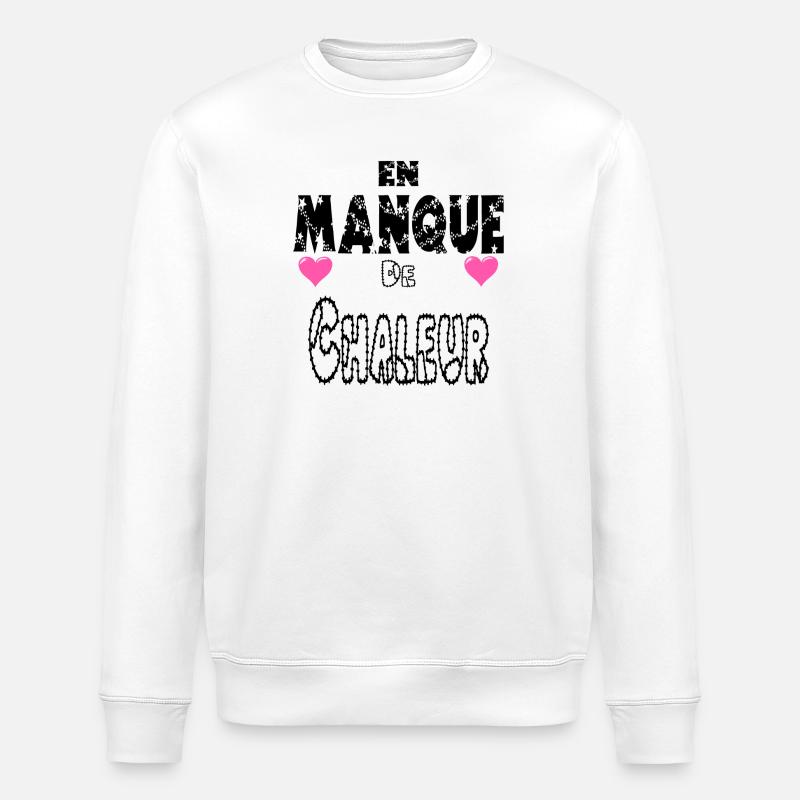 En Manque de Chaleur - Sweat bio ROLLER Stanley/Stella Unisexe - blanc