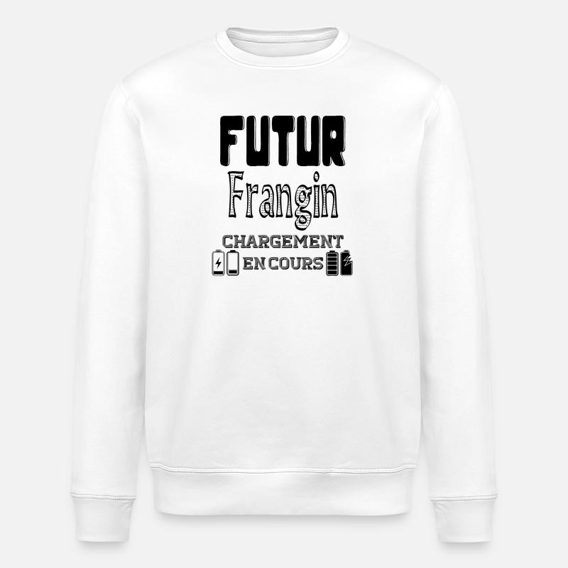 Future Brother Loading In Progress - Stanley/Stella ROLLER Unisex Organic Sweatshirt - white