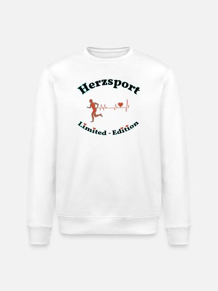 Herzsport - Stanley/Stella Unisex Bio-Sweatshirt ROLLER - Weiß