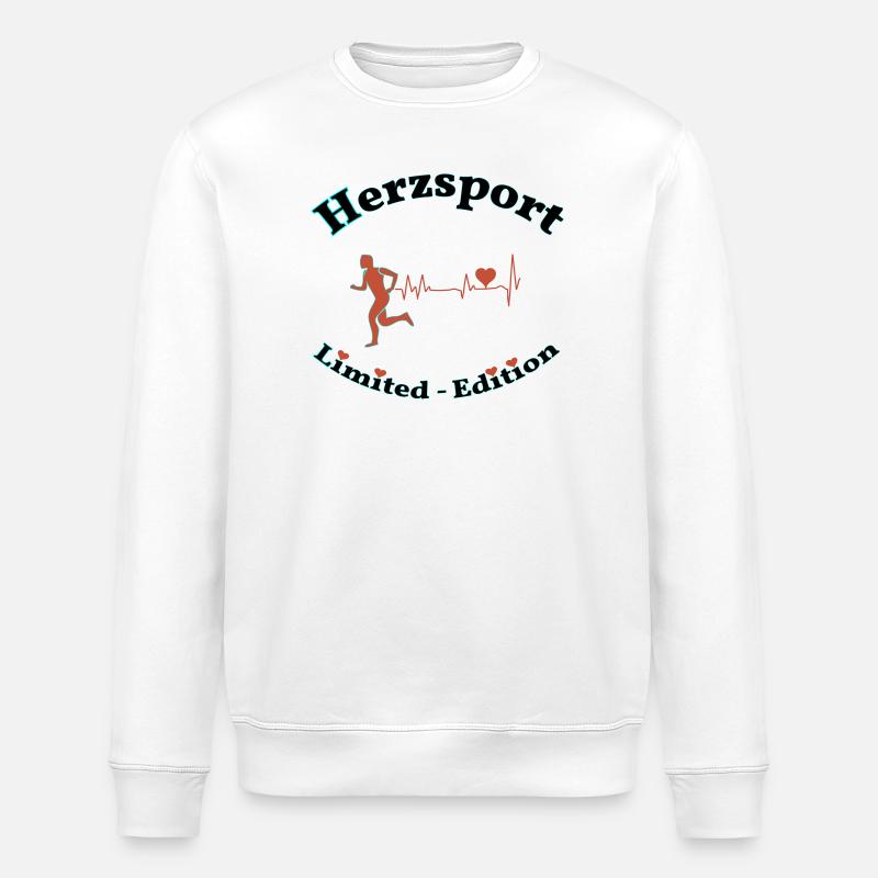 Herzsport - Stanley/Stella Unisex Bio-Sweatshirt ROLLER - Weiß