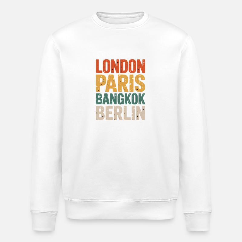 Berlin - Stanley/Stella Unisex Bio-Sweatshirt ROLLER - Weiß