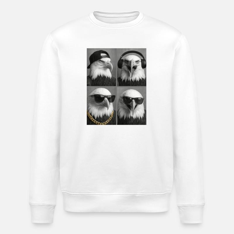 Adler - Stanley/Stella Unisex Bio-Sweatshirt ROLLER - Weiß