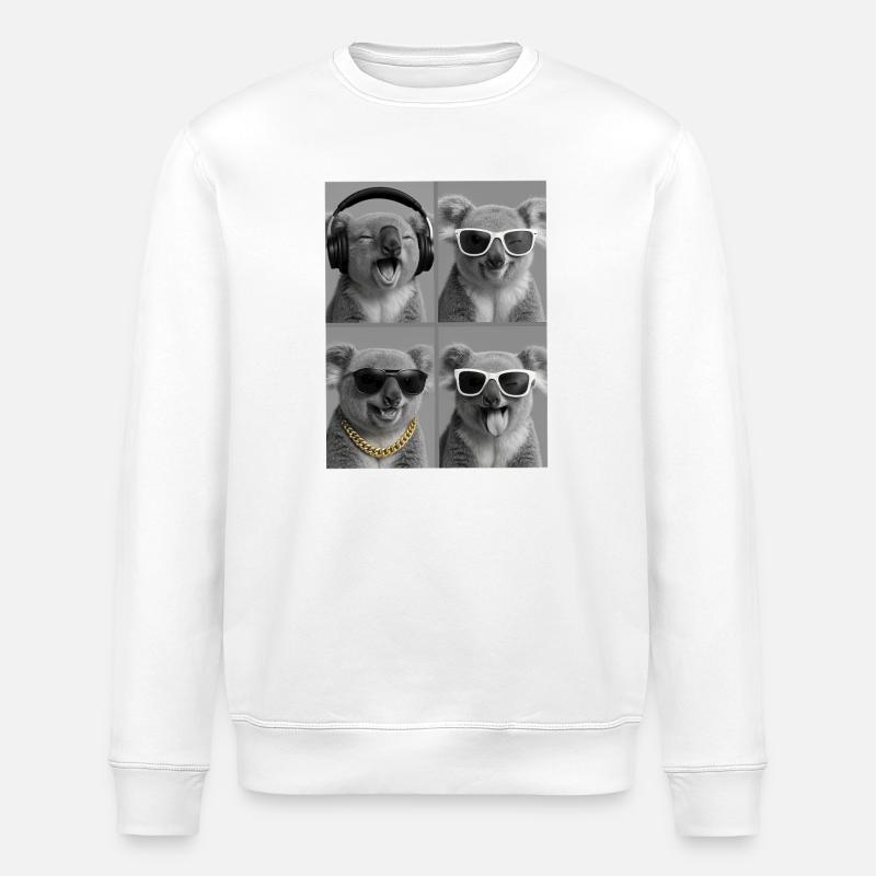 Koala - Stanley/Stella Unisex Bio-Sweatshirt ROLLER - Weiß