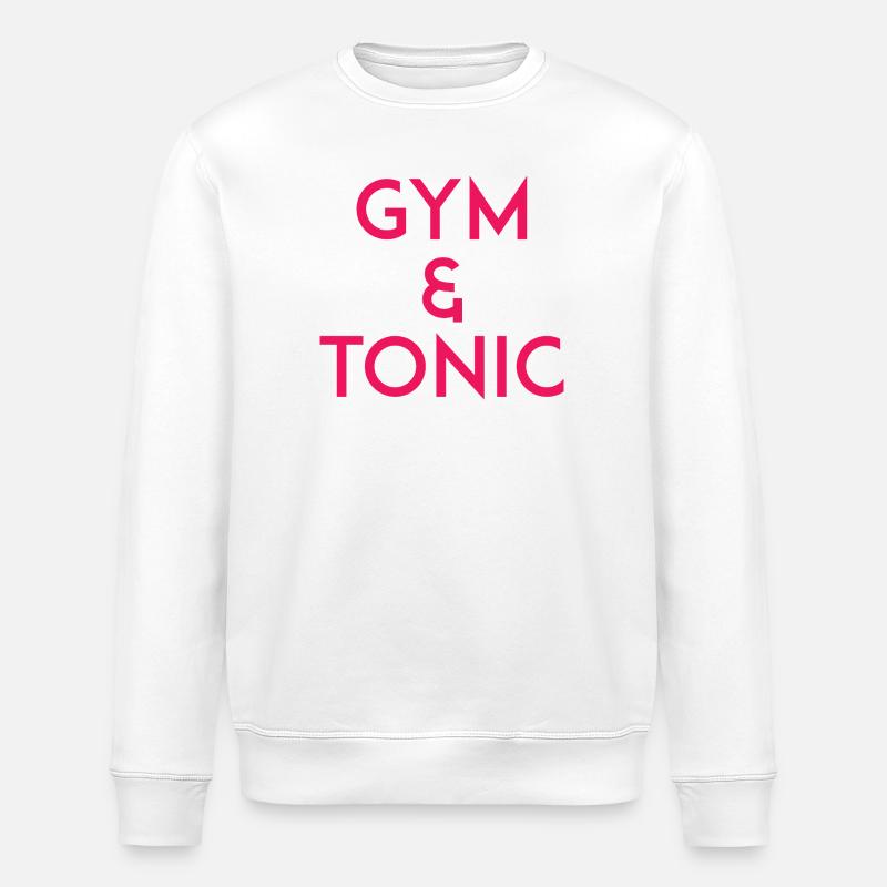 Gym & Tonic - Stanley/Stella Unisex Bio-Sweatshirt ROLLER - Weiß