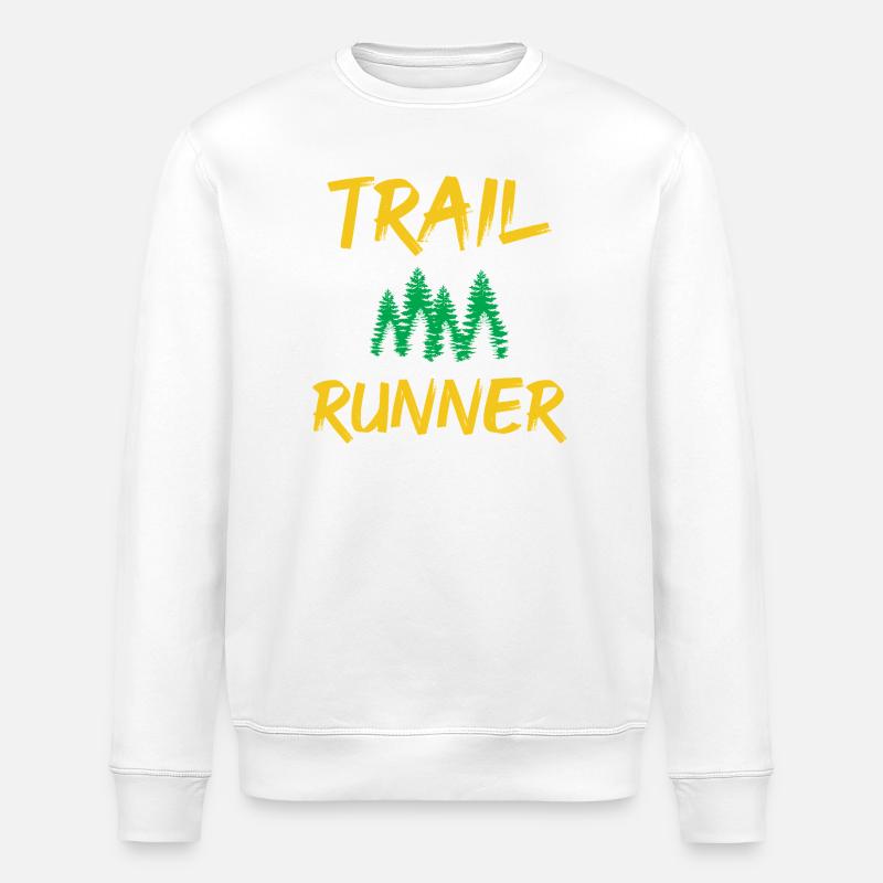 Trail Runner - Stanley/Stella ROLLER Unisex Organic Sweatshirt - white
