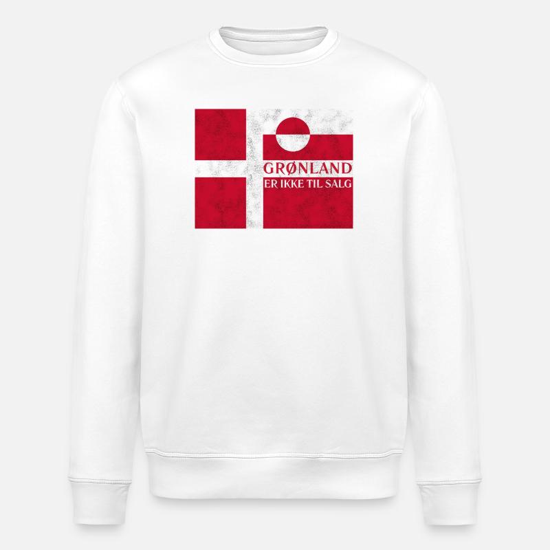 Grønland Ikke Til Salg - Stanley/Stella Unisex Bio-Sweatshirt ROLLER - Weiß