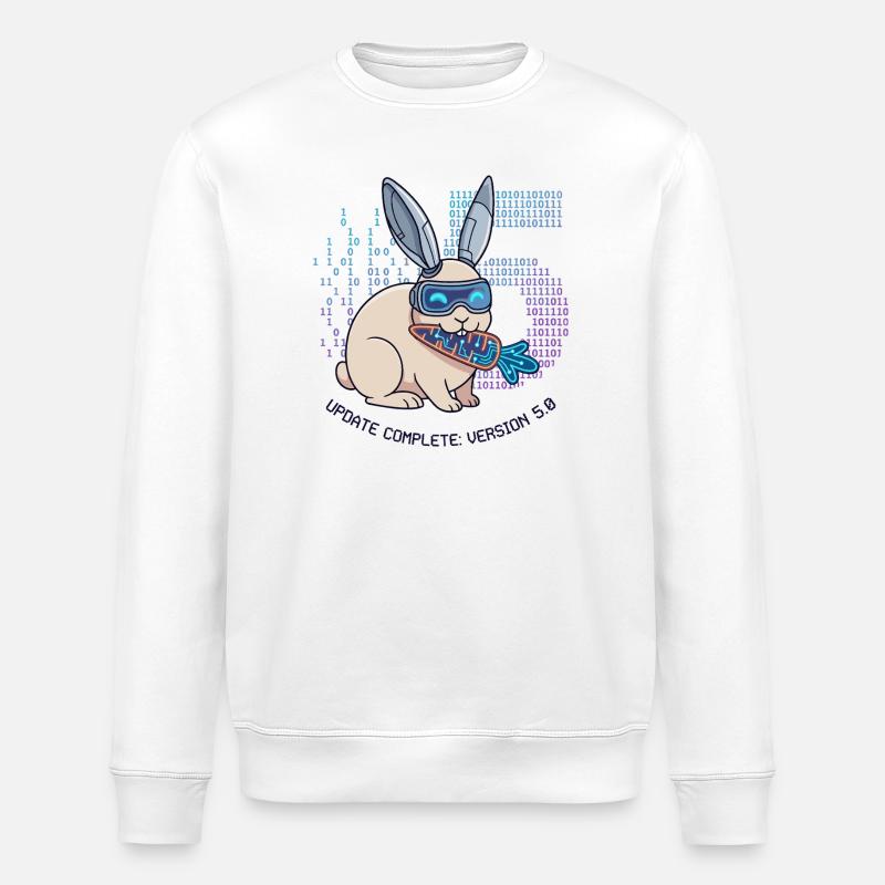 Update Complete 5.0 Cyber Hase - Stanley/Stella Unisex Bio-Sweatshirt ROLLER - Weiß