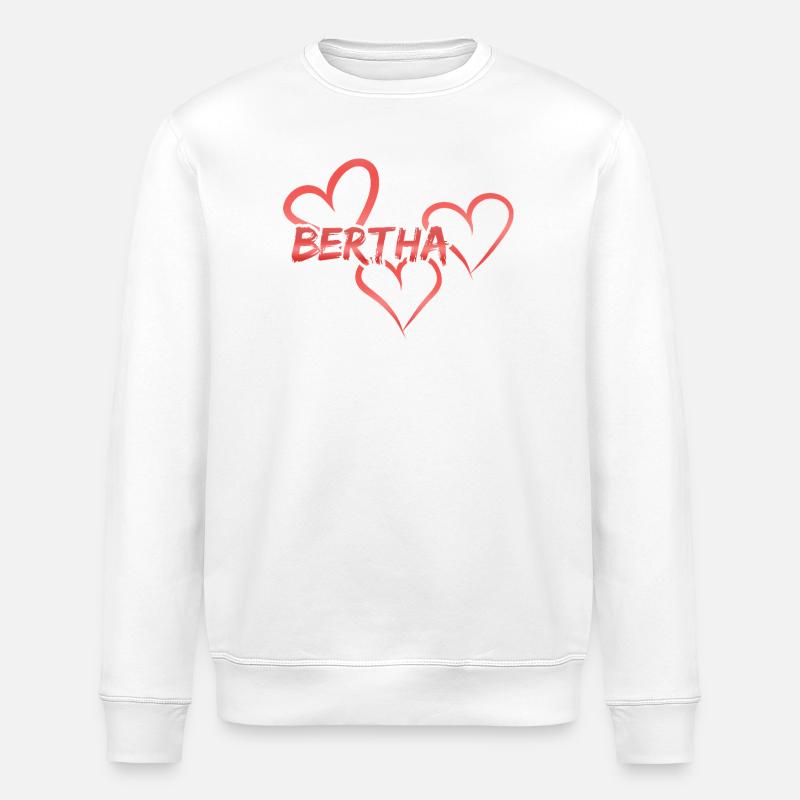 Bertha Bertha - Stanley/Stella Unisex Bio-Sweatshirt ROLLER - Weiß