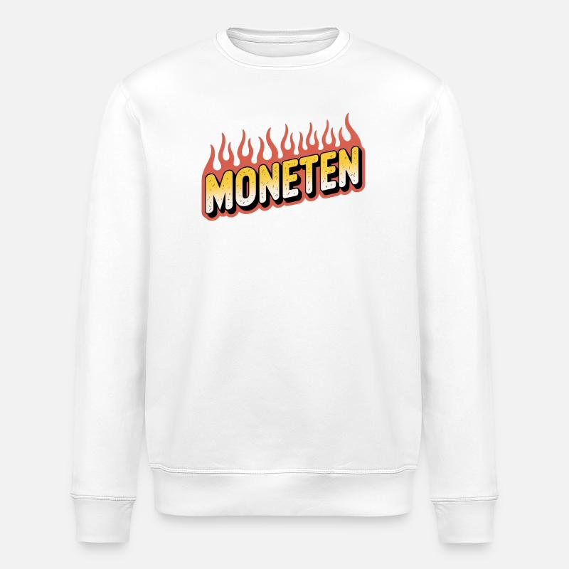 Moneten - Funny Steuer Meme - Stanley/Stella Unisex Bio-Sweatshirt ROLLER - Weiß