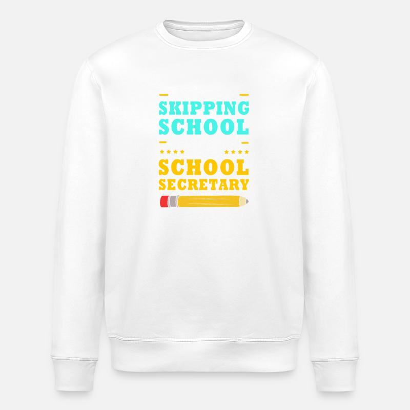 Sekretärin Schule Schulsekretärin - Stanley/Stella Unisex Bio-Sweatshirt ROLLER - Weiß