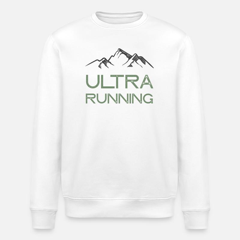 Ultra Running - Sweat bio ROLLER Stanley/Stella Unisexe - blanc