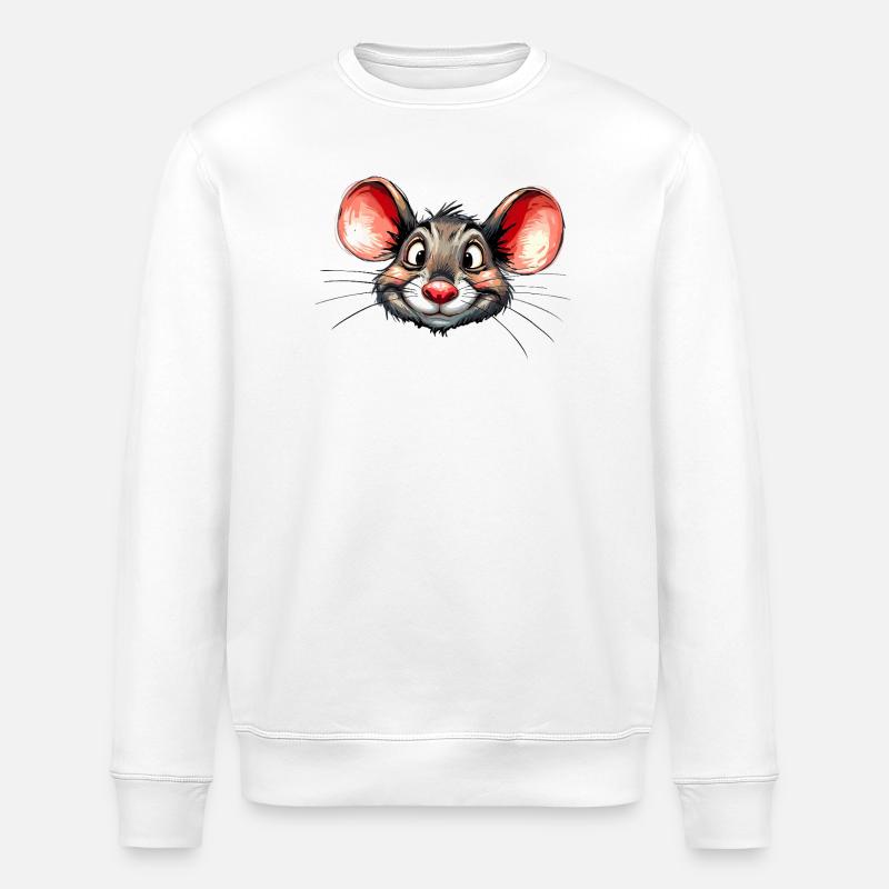 Maus - Stanley/Stella Unisex Bio-Sweatshirt ROLLER - Weiß