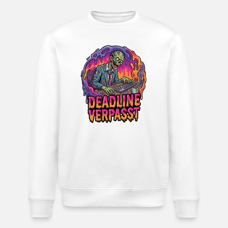 Deadline a manqué Zombie sur PC - Sweat bio ROLLER Stanley/Stella Unisexe - blanc